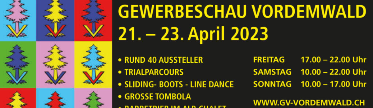 Dieses Wochenende bei der Gewerbeschau Vordemwald…